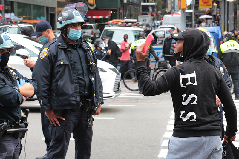 Trump Rally and Protest : Times Square : New York :  Events : Photo Projects :  Richard Moore Photography : Photographer : 